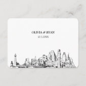 ボルチモア結婚のRSVP伝統的の食事オプション エンクロージャーカード (裏面)