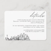 ボルチモア結婚ズホテルルームブロック詳細 エンクロージャーカード (正面)