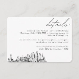 ボルチモア結婚ズホテルルームブロック詳細 エンクロージャーカード