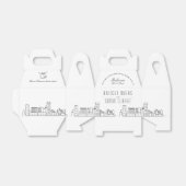 ボルチモア結婚式の引き出物箱 フェイバーボックス (折り畳みなし)