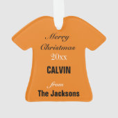 ボルチモア野球ジャージーオーナメント オーナメント (裏面)