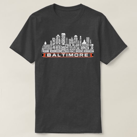 ボルチモア野球チームオールタイムレジェンズボルチモア Tシャツ (デザイン正面)