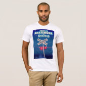 ボルチモア鉄道の交差点の旅行ポスター Tシャツ (正面フル)