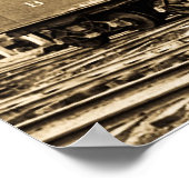 ボルチモア&オハイオ鉄道エンジン932 ポスター (角)