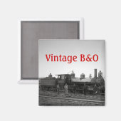 ボルチモア&オハイオ鉄道エンジン# 932 -ヴィンテージ マグネット (正面/裏面)