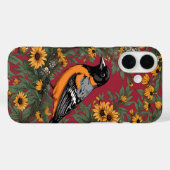 ボルチモア・オリオールとキンセンカの花 Case-Mate iPhoneケース (裏面 (横))