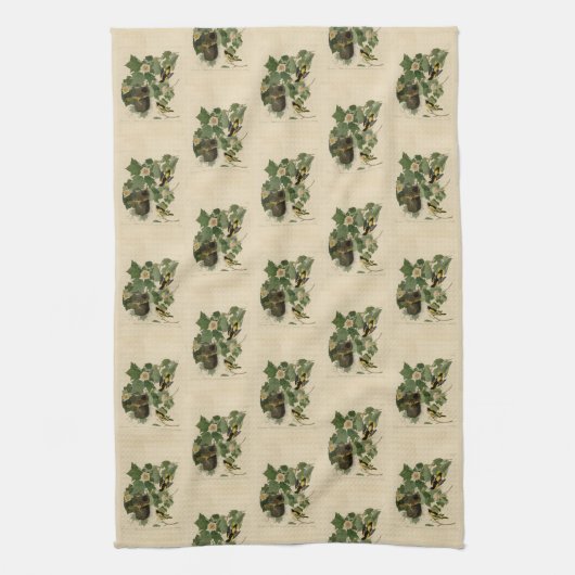 ボルチモア・オリオール – オードボンのアメリカの鳥から キッチンタオル (縦)