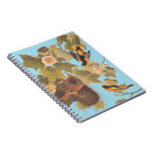 ボルチモア・オリオール・オードボンバードファミリーと巣 ノートブック (右側)