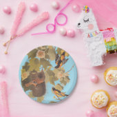 ボルチモア・オリオール・オードボンバードファミリーと巣 ペーパープレート (パーティー)