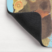 ボルチモア・オリオール・オードボンバードファミリーと巣 マウスパッド (コーナー)