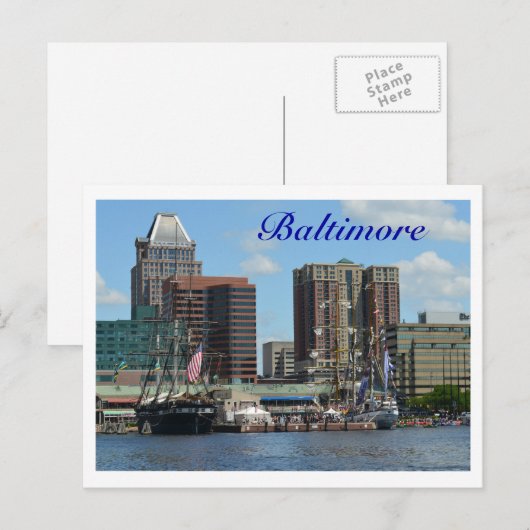 ボルチモア ポストカード (正面/裏面)