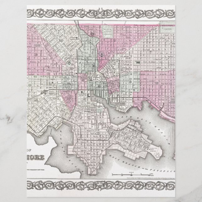 ボルチモア・メリーランドの地図 (正面)