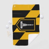 ボルチモア（メリーランド州）市旗ゴルフタオル ゴルフタオル (インサイチュ)