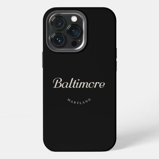 ボルチモア メリーランド州 iPhoneケース (裏面)