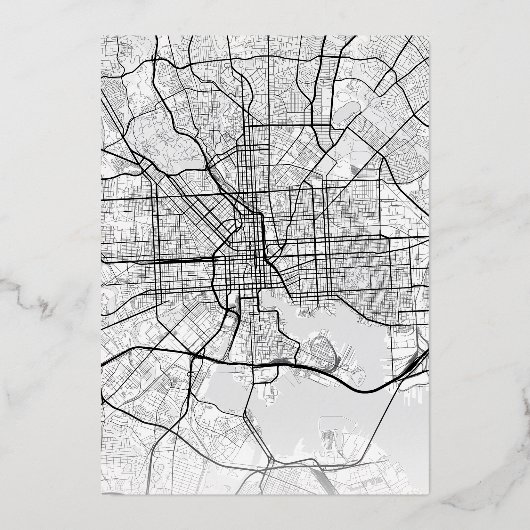 ボルチモア・ラブロケータ |結婚式の日付の保存 箔招待状 (裏面)