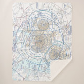 ボルチモア・ワシントン・フライウェイ・チャート シェルパブランケット (正面)