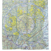 ボルチモア・ワシントンTACチャート シャワーカーテン (正面)