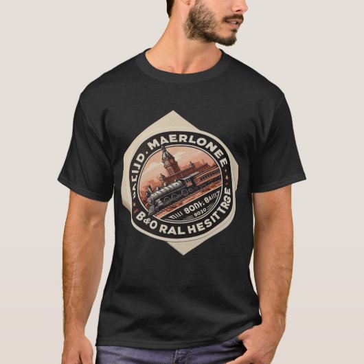 ボルチモアB&O博物館: レイルの思い出 Tシャツ (正面)