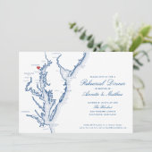ボルチモアMDエレガントなウェディングリハーサルディナー 招待状 (スタンド正面)