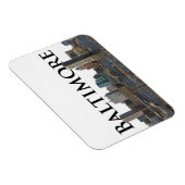 ボルチモアMDスカイラインとボルチモアの空 マグネット (右側)