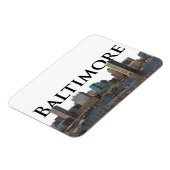 ボルチモアMDスカイラインとボルチモアの空 マグネット (左側)
