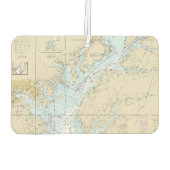 ボルチモアMDチャート航海のモノグラム・ボーティング カーエアーフレッシュナー (裏面)