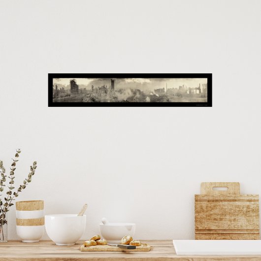 ボルチモアMDビッグファイア写真1904 ポスター (キッチン)