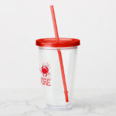 ボルチモアMDレッドメリーランドハードシェルカニ祭 アクリルタンブラー (左)