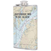 ボルチモアMD緯度航海の経度 フラスク (左)