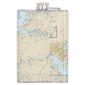 ボルチモアMD緯度航海の経度 フラスク (裏面)