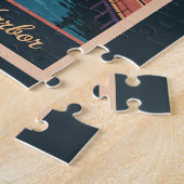 ボルチモメリーランドスカイライントラベルアートヴィンテージ ジグソーパズル (側面)