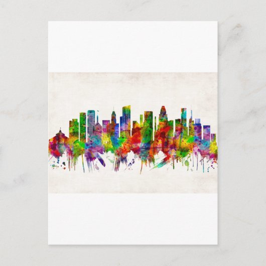 ボルチモメリーランドスカイライン インビテーションポストカード (正面)