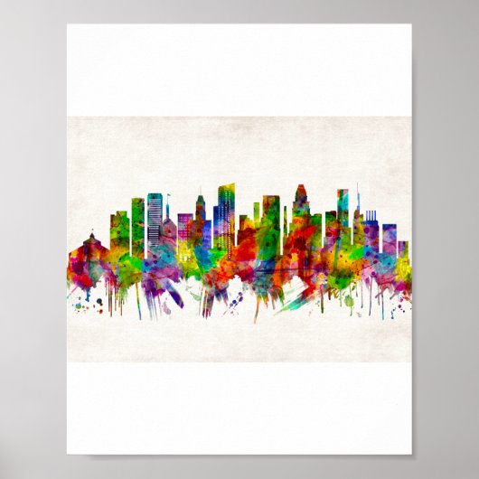 ボルチモメリーランドスカイライン ポスター (正面)