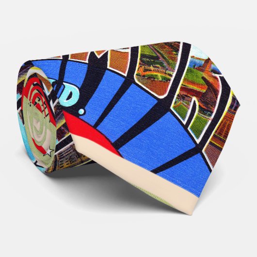 ボルチモメリーランドヴィンテージ大文字葉書 ネクタイ (ロール)