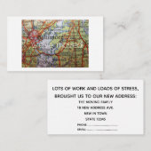 ボルチモメリーランド引っ越しました新しい住所カード エンクロージャーカード (正面/裏面)