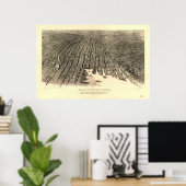 ボルチモメリーランド1912アンティークパノラママップ ポスター (ホームオフィス)