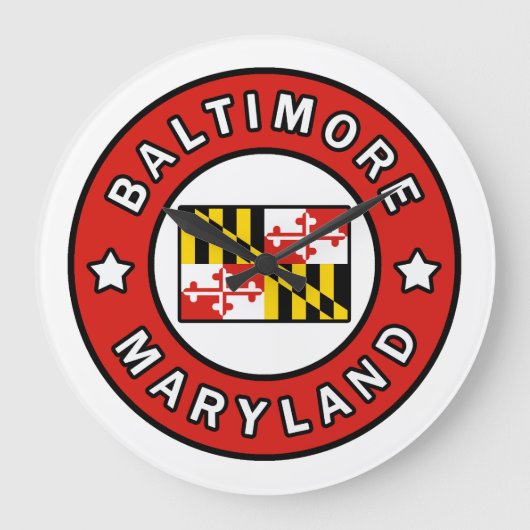 ボルチモメリーランド ラージ壁時計 (正面)