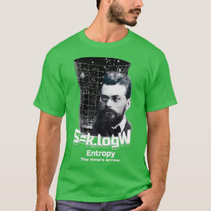 ボルツマンエントロピー式理論物理学と Tシャツ