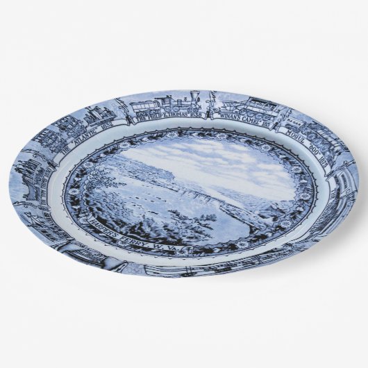 ボルティモアおよびオハイオ州のヴィンテージの鉄道中国 ペーパープレート (アングル)