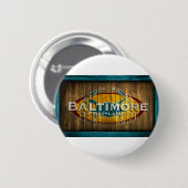ボルティモアのカニ 缶バッジ (正面&裏面)