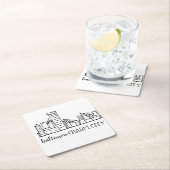 ボルティモアのスカイライン スクエアペーパーコースター (インサイチュ)