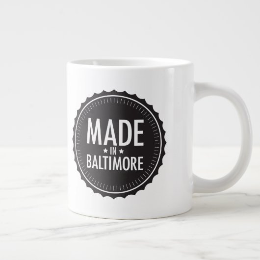 ボルティモアのマグで作られる ジャンボコーヒーマグカップ (右)