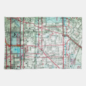 ボルティモアのヴィンテージの地図 キッチンタオル (横)