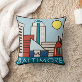 ボルティモアの内部港 クッション (ブランケット)