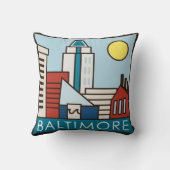 ボルティモアの内部港 クッション (裏面)