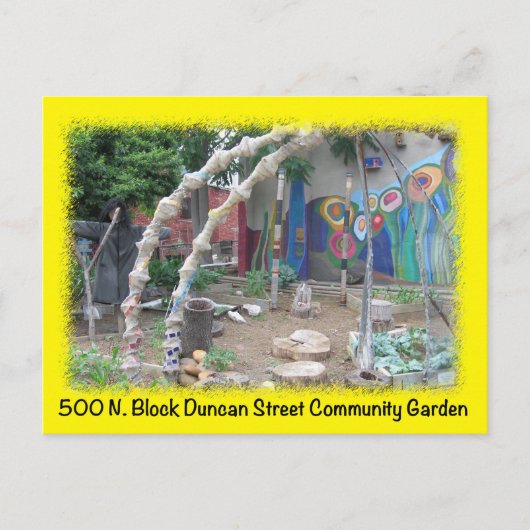 ボルティモアの緑の宇宙のダンカンStの郵便はがき ポストカード (正面)