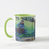 ボルティモアの緑の宇宙のPigtownの馬はマグに蹄鉄を打ちます マグカップ (左)