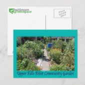 ボルティモアの緑の宇宙UFPIAの郵便はがき ポストカード (正面/裏面)