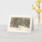 ボルティモアのMDのパノラマ式の地図- 1912年 カード (黄色い花)