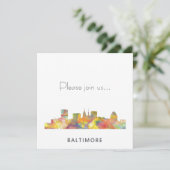 ボルティモアメリーランドのスカイラインWB1 - 招待状 (スタンド正面)